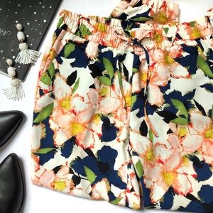 J. Crew Factory Floral drapey drawstring pant